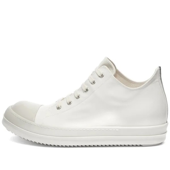 RICK OWENS DRKSHDW LOW TOP CANVAS SNEAKER - Picture 1 of 11